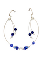 Handmade Memory Wire Earrings, Assorted Glass & Crystal Designs