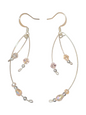 Handmade Memory Wire Earrings, Assorted Glass & Crystal Designs