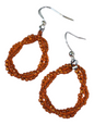 Beaded Earrings, Rainbow Twists