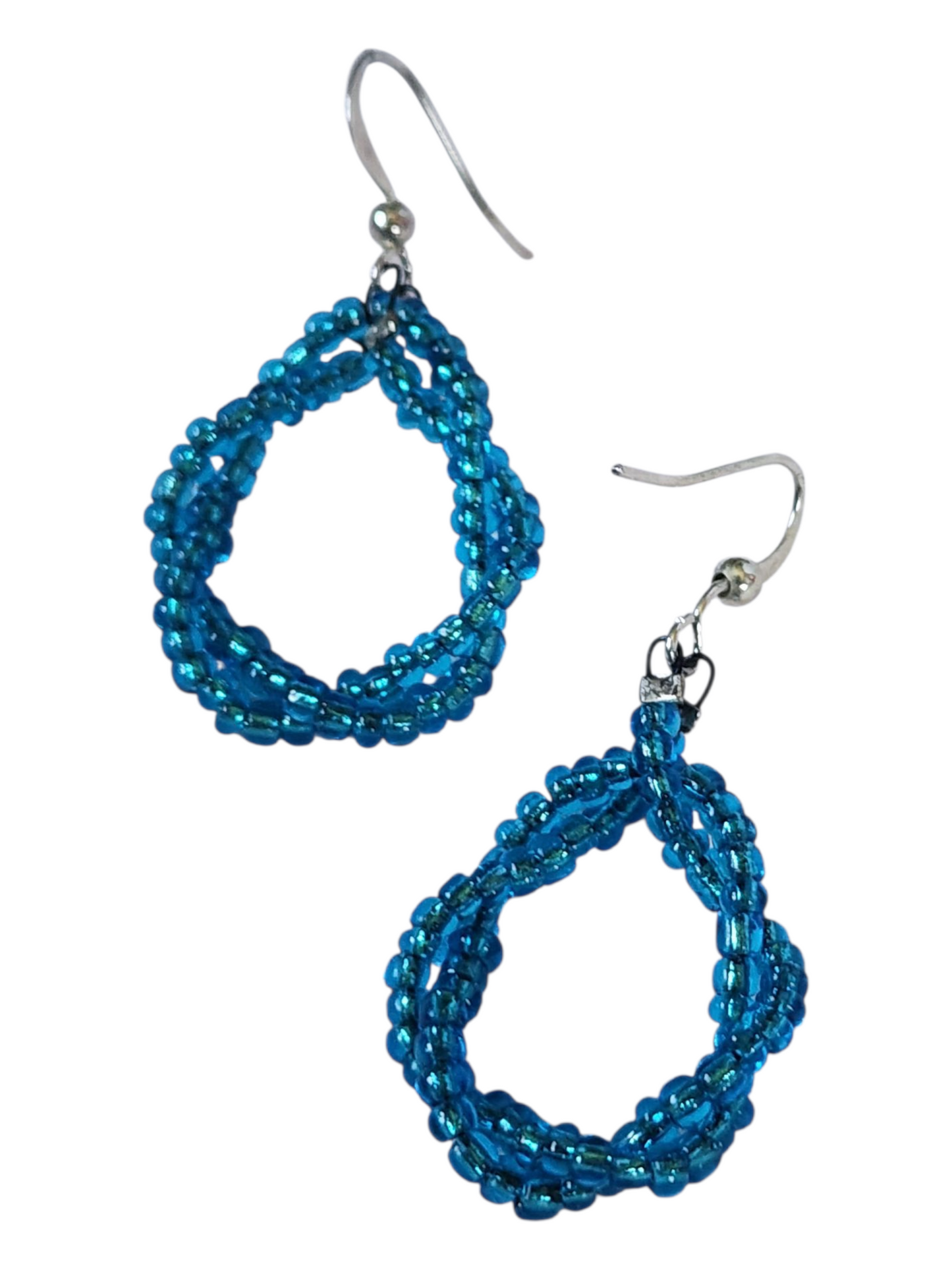 Beaded Earrings, Rainbow Twists