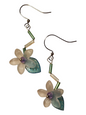 Handmade Beaded Earrings, Flower Drops - Assorted Colors