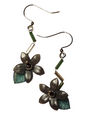 Handmade Beaded Earrings, Flower Drops - Assorted Colors