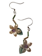 Handmade Beaded Earrings, Flower Drops - Assorted Colors