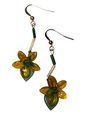 Handmade Beaded Earrings, Flower Drops - Assorted Colors