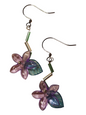 Handmade Beaded Earrings, Flower Drops - Assorted Colors