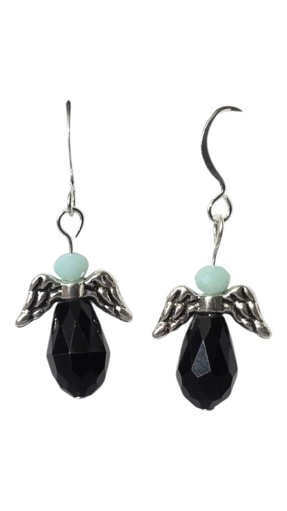 Handcrafted Angel Earrings – Crystal Beads, Assorted Designs
