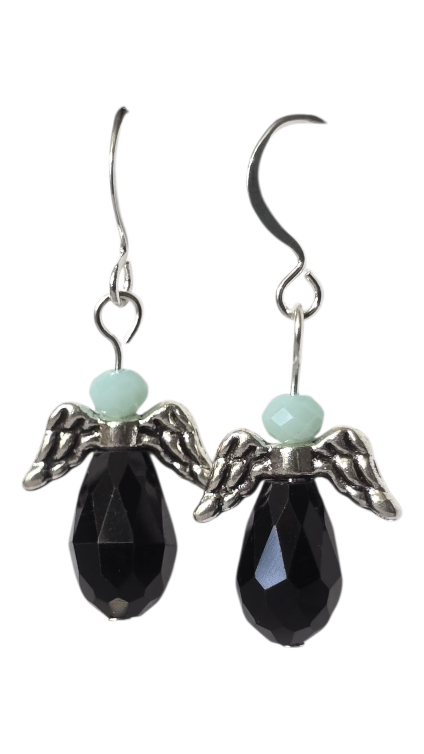Handcrafted Angel Earrings – Crystal Beads, Assorted Designs