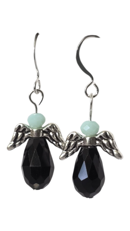 Handcrafted Angel Earrings – Crystal Beads, Assorted Designs