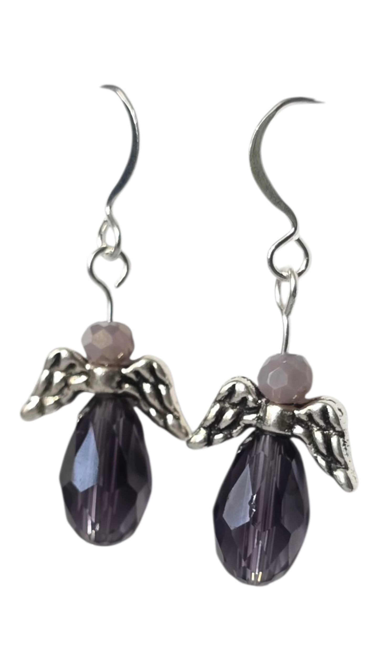 Beaded Earrings - Crystal Angel, Assorted Colors