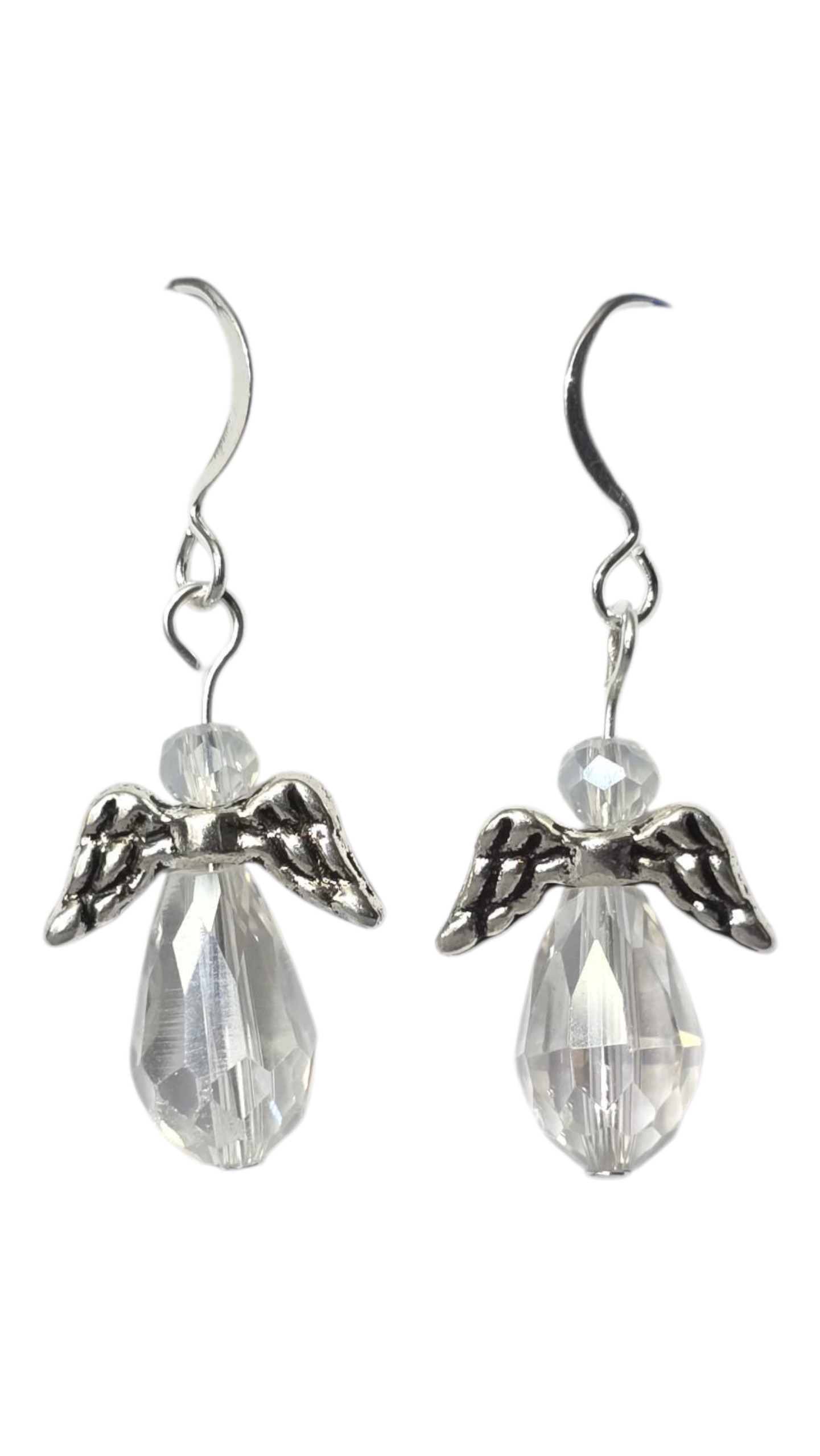 Beaded Earrings - Crystal Angel, Assorted Colors