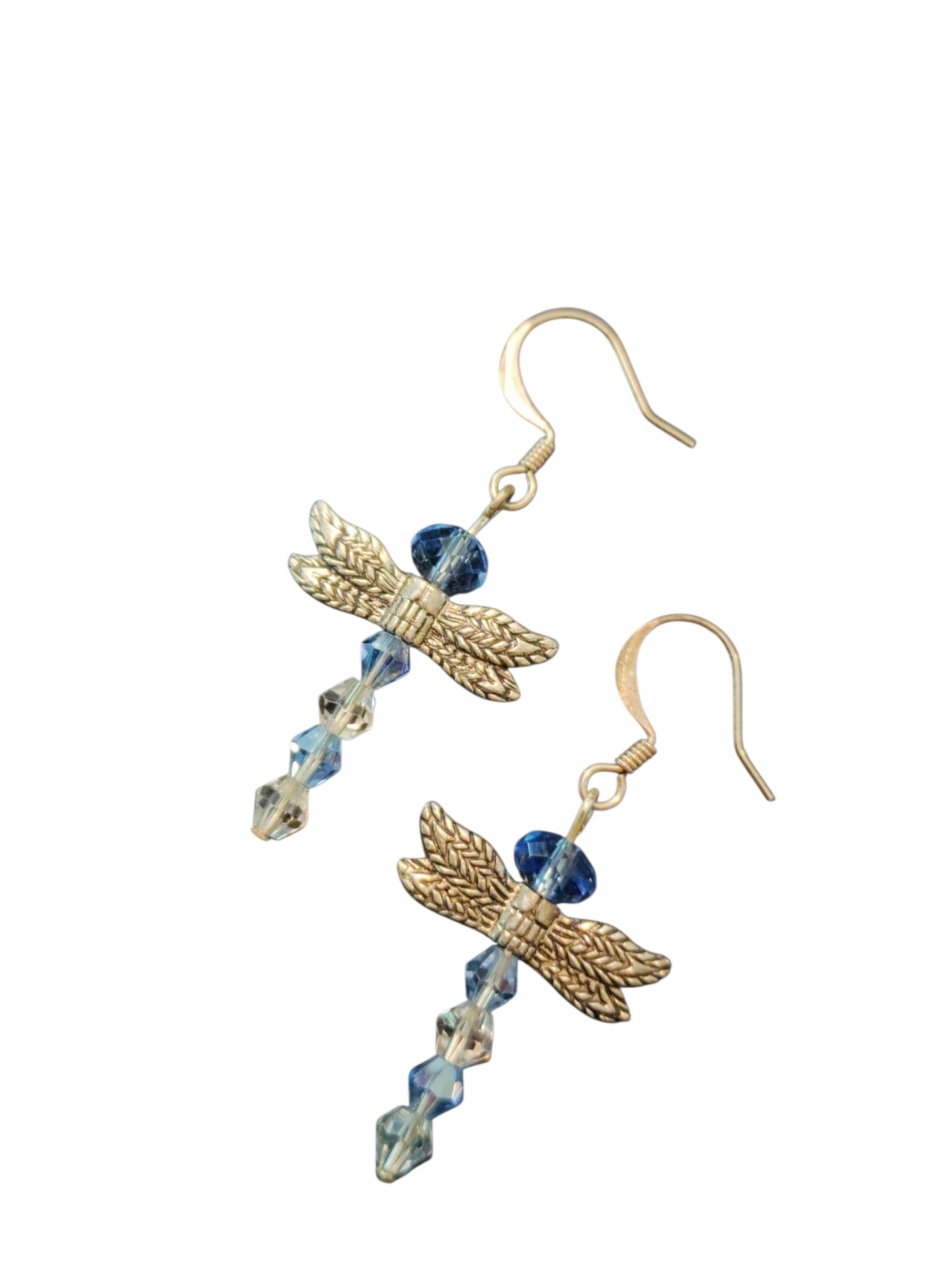 Handmade Earrings, Crystal Dragonfly - Assorted Colors