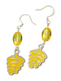 Handmade Fall Earrings, Metal Leaves Charm - Assorted Colors