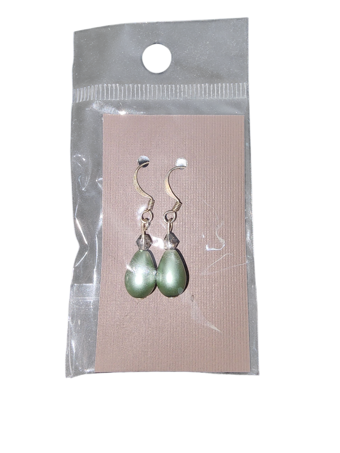 Jewelry - Earrings - Teardrop Pearl & Crystal - Small