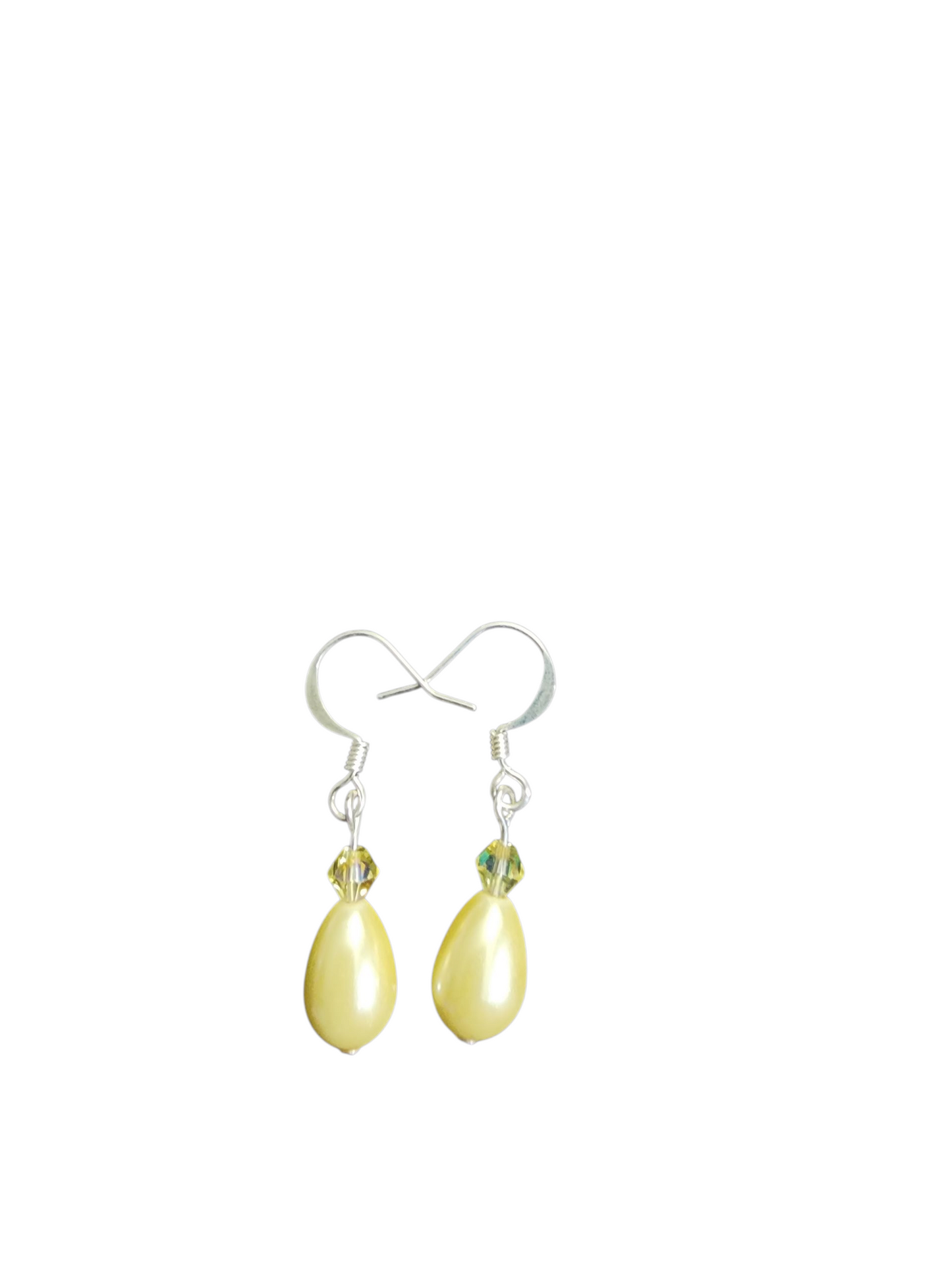Jewelry - Earrings - Teardrop Pearl & Crystal - Small