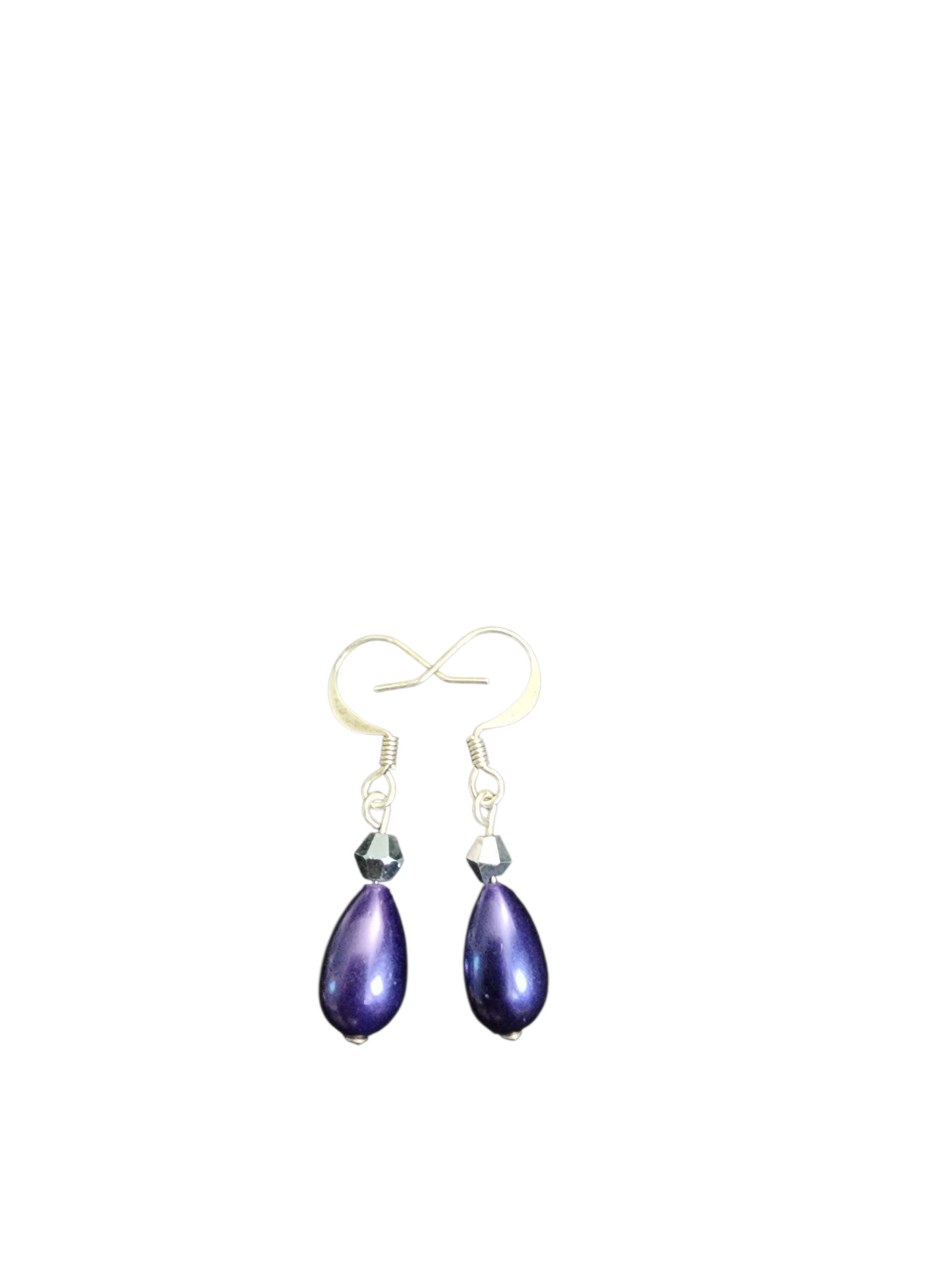 Jewelry - Earrings - Teardrop Pearl & Crystal - Small