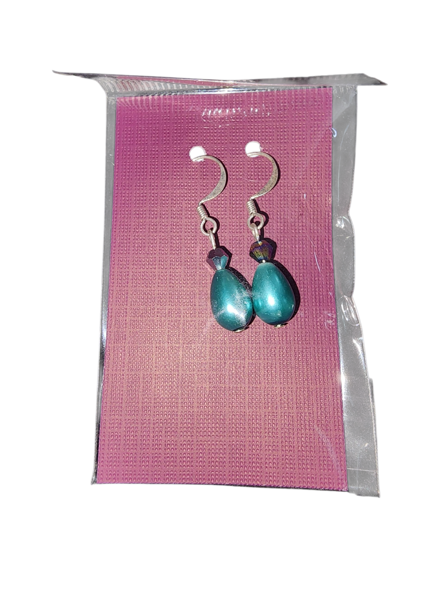 Jewelry - Earrings - Teardrop Pearl & Crystal - Small