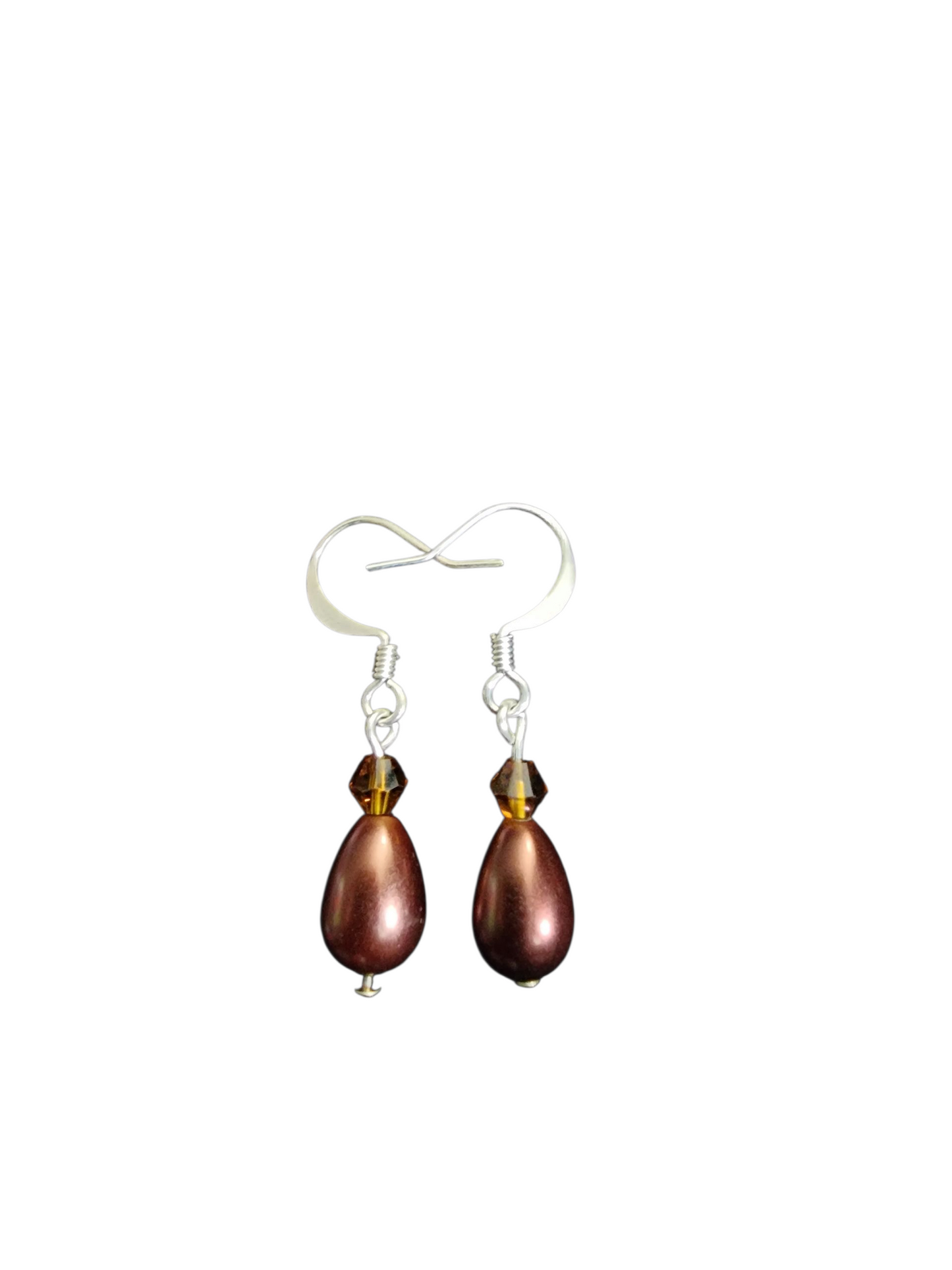 Jewelry - Earrings - Teardrop Pearl & Crystal - Small