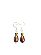 Jewelry - Earrings - Teardrop Pearl & Crystal - Small