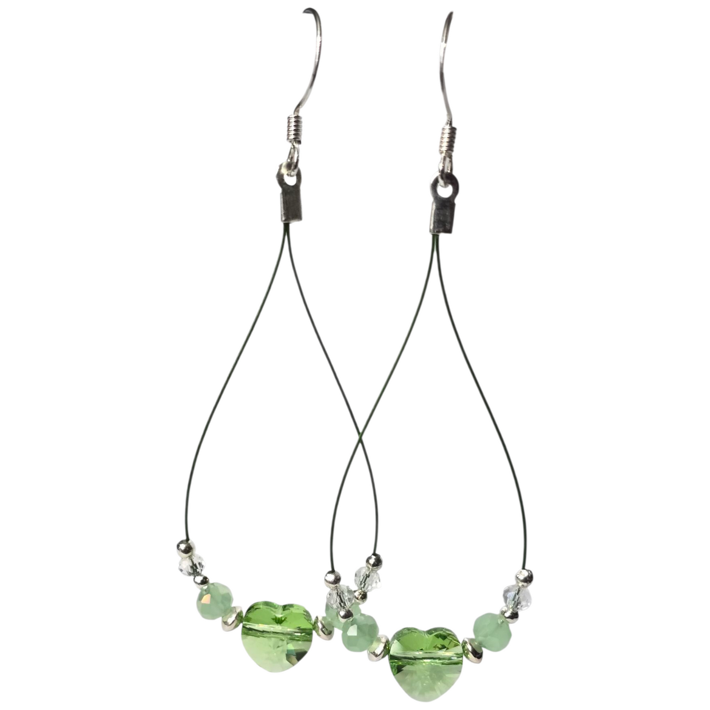 Wire Dangle Earrings - Assorted Colors