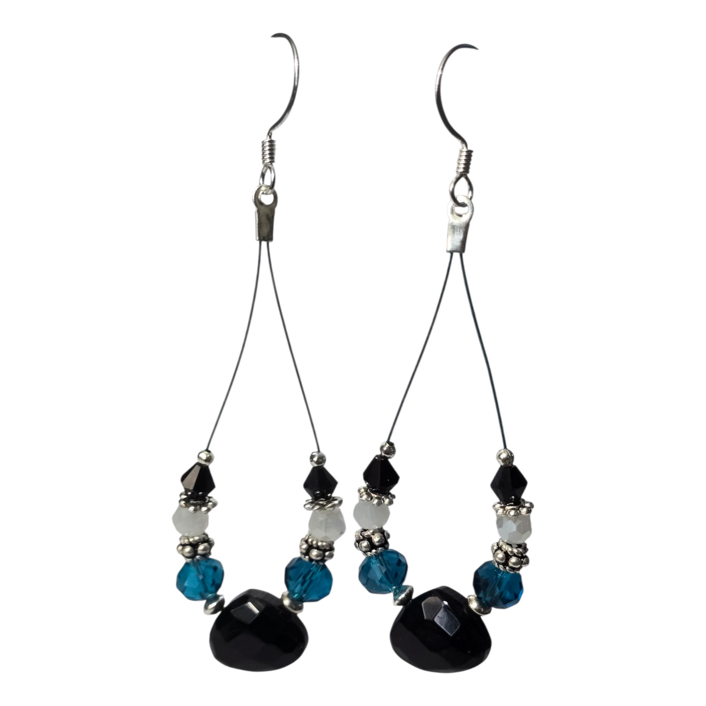 Wire Dangle Earrings - Assorted Colors