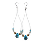 Wire Dangle Earrings - Assorted Colors
