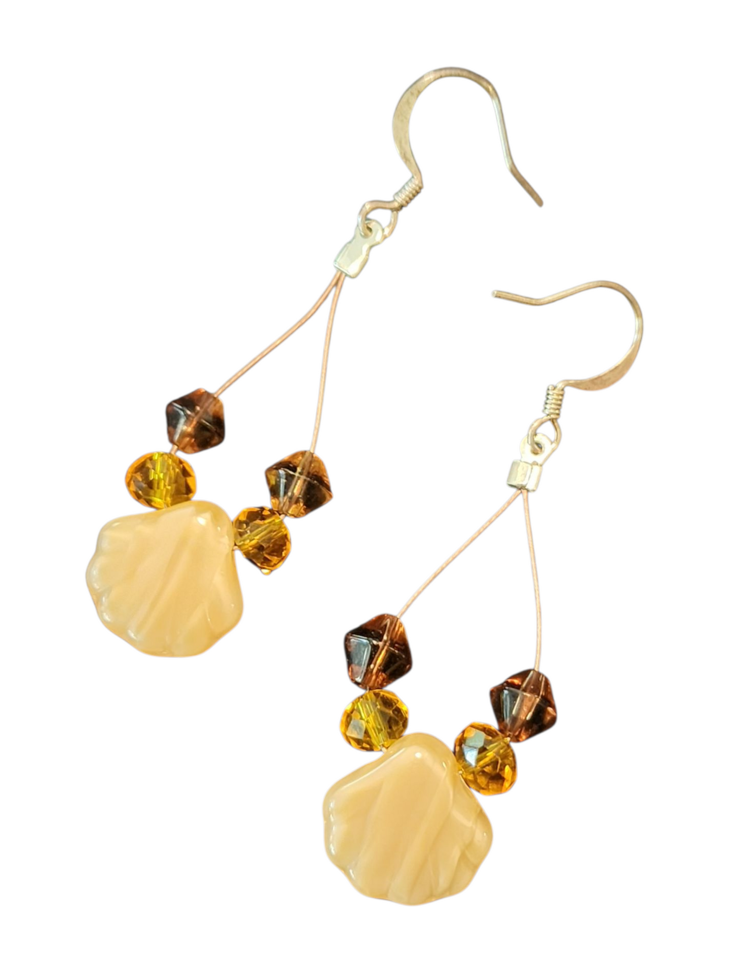 Handcrafted Teardrop Dangle Earrings – Glass Beads, Assorted Styles