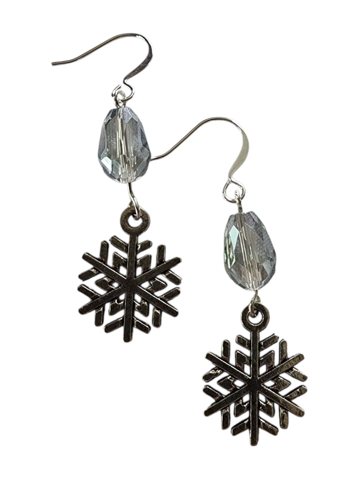 Handmade Winter Themed Earrings - Snowflake Designs