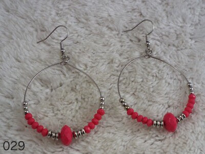 Jewelry - Earring, Beaded Hoops