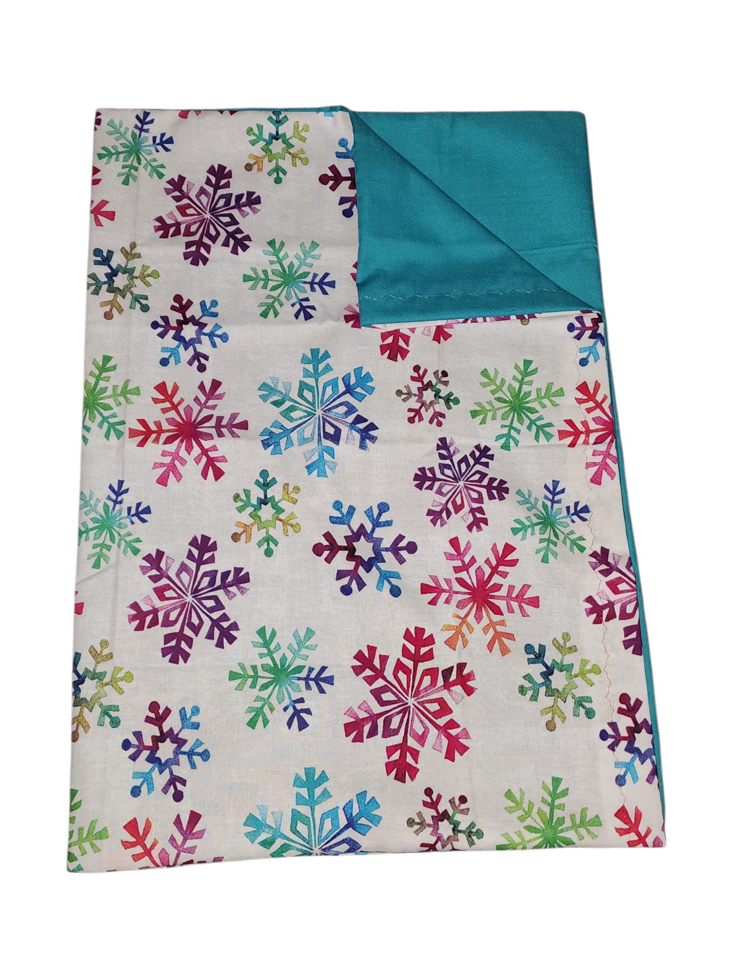 Standard Handmade Holiday Pillowcase, Assorted Snowflake Designs