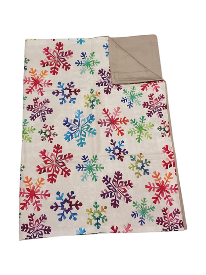 Standard Handmade Holiday Pillowcase, Assorted Snowflake Designs