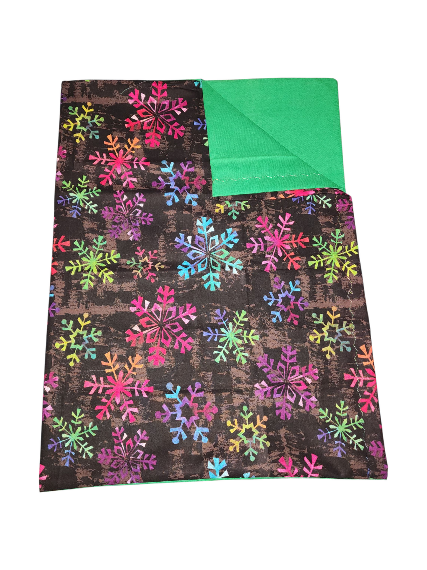 Standard Handmade Holiday Pillowcase, Assorted Snowflake Designs