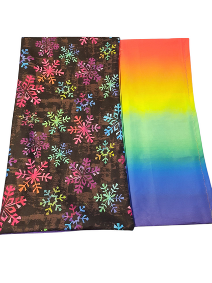 Standard Handmade Holiday Pillowcase, Assorted Snowflake Designs