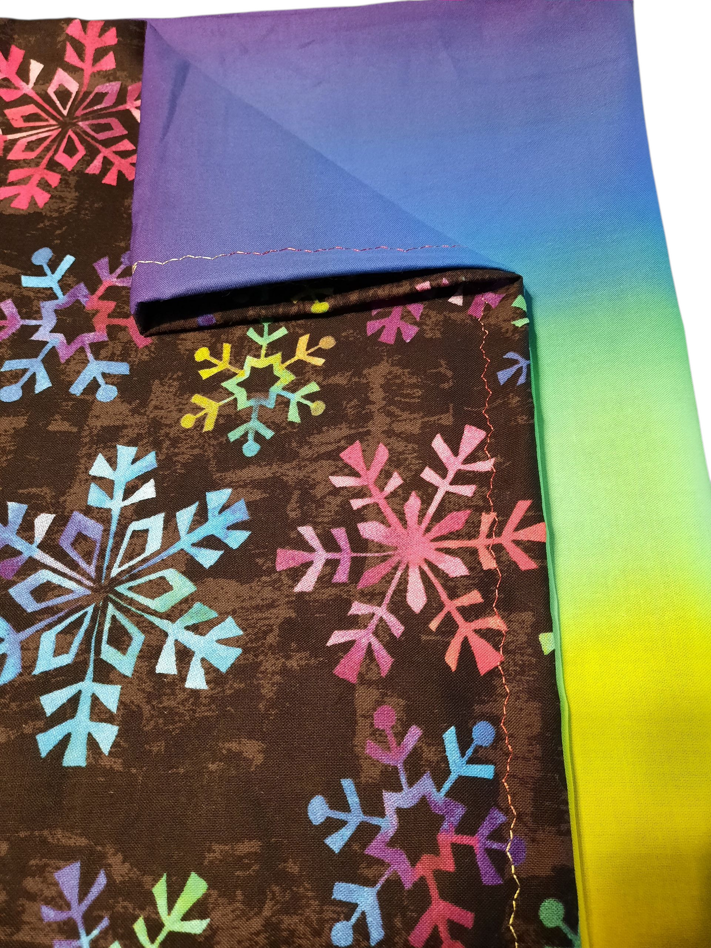 Standard Handmade Holiday Pillowcase, Assorted Snowflake Designs