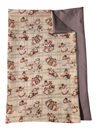 Standard Handmade Holiday Pillowcase, Winter Critters Designs