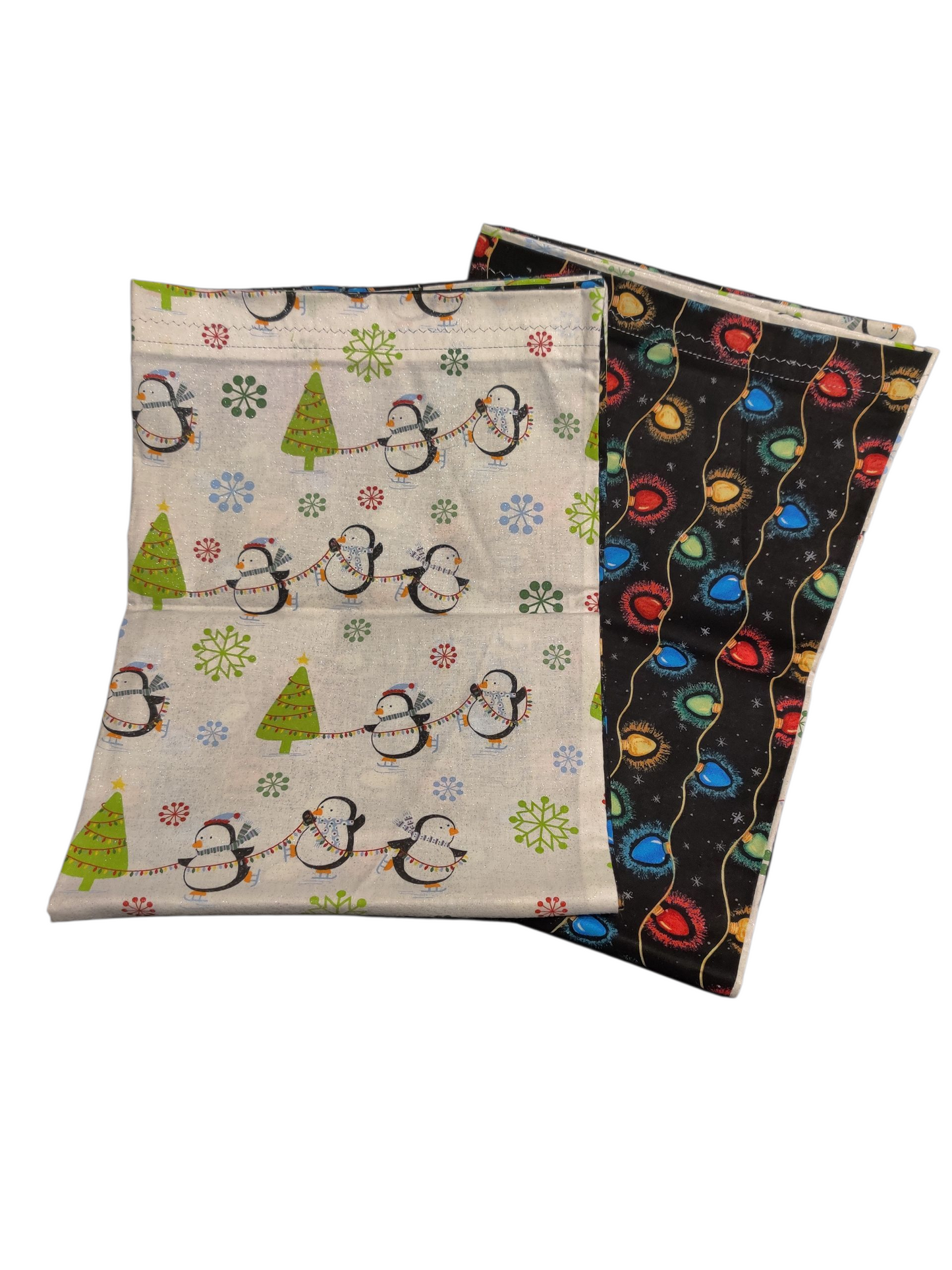 Standard Handmade Holiday Pillowcase, Winter Critters Designs