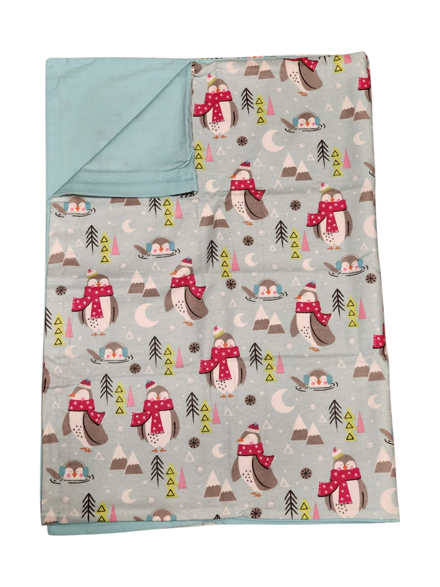 Standard Handmade Holiday Pillowcase, Winter Critters Designs