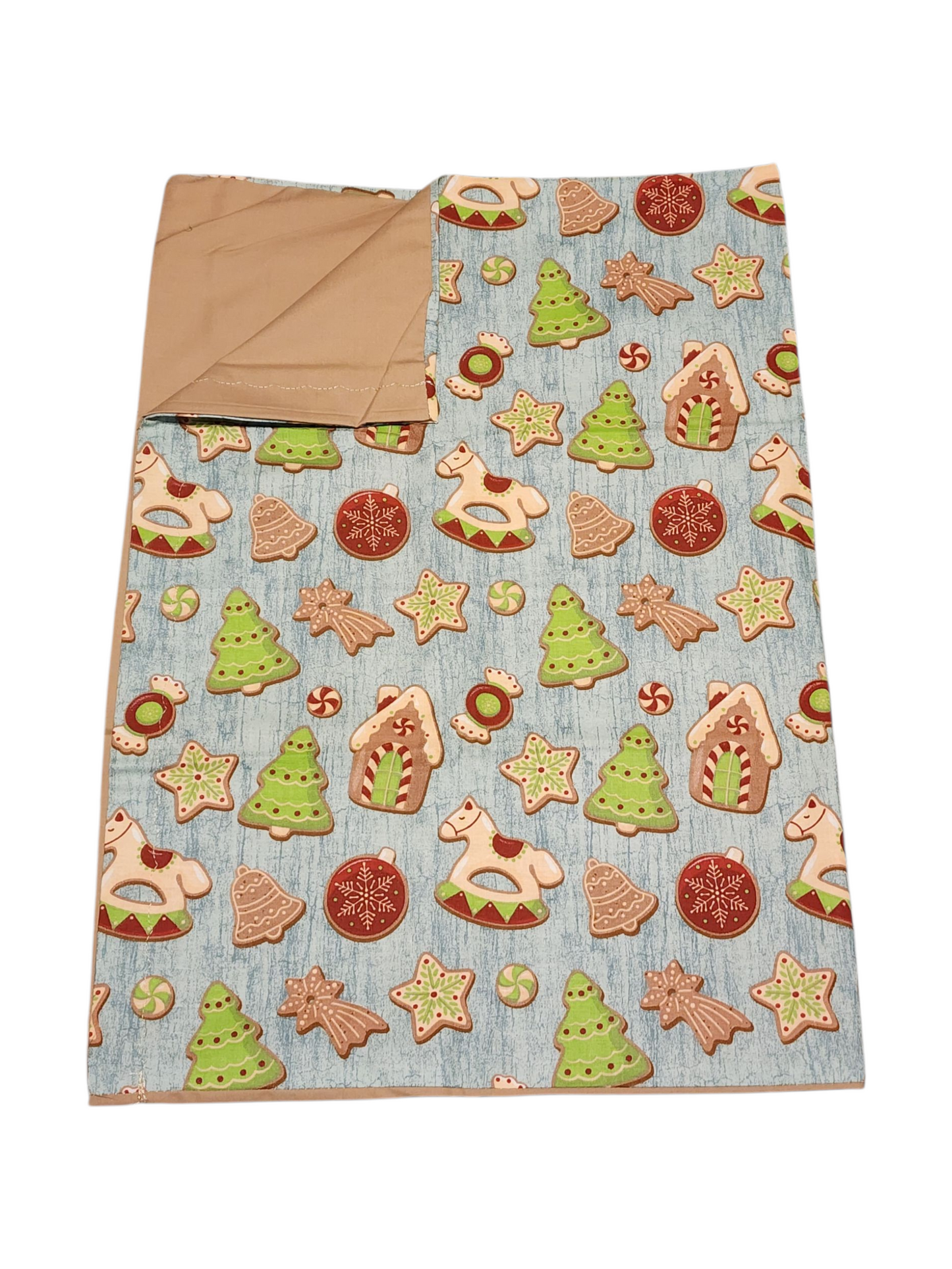 Standard Handmade Holiday Pillowcase, Christmas Cookie Designs