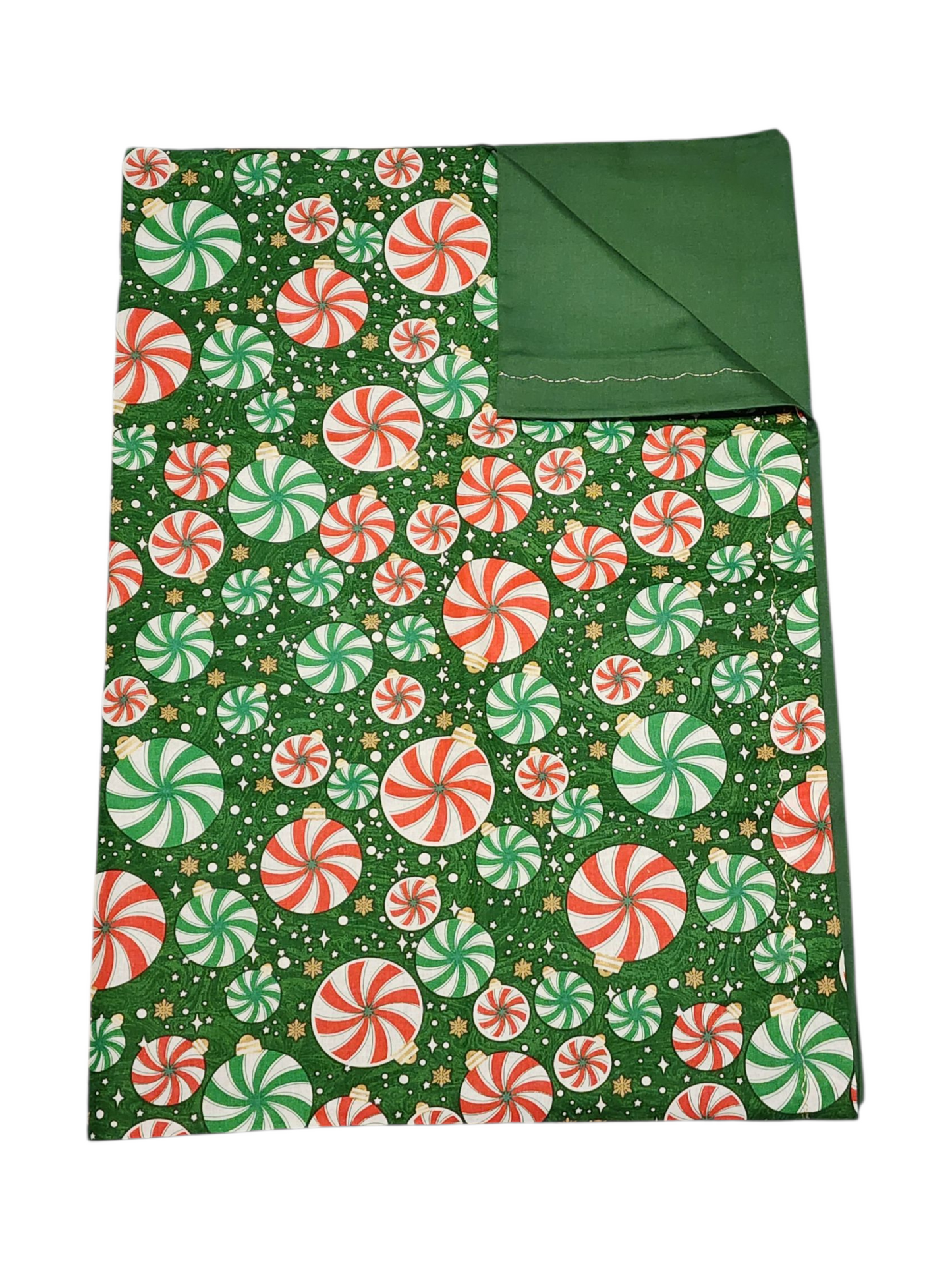 Standard Handmade Holiday Pillowcase, Red & Green Themed