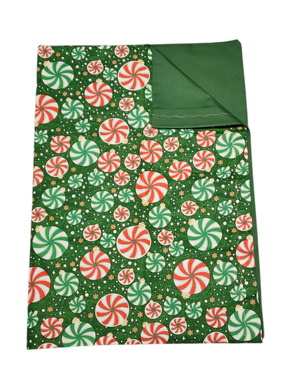 Standard Handmade Holiday Pillowcase, Red & Green Themed