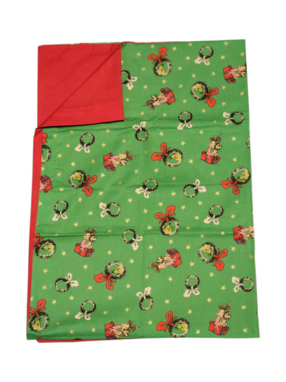 Standard Handmade Holiday Pillowcase, Assorted Grinch Prints