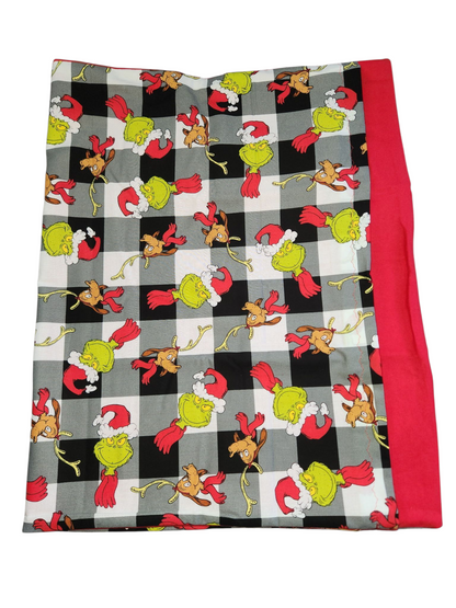 Standard Handmade Holiday Pillowcase, Assorted Grinch Prints