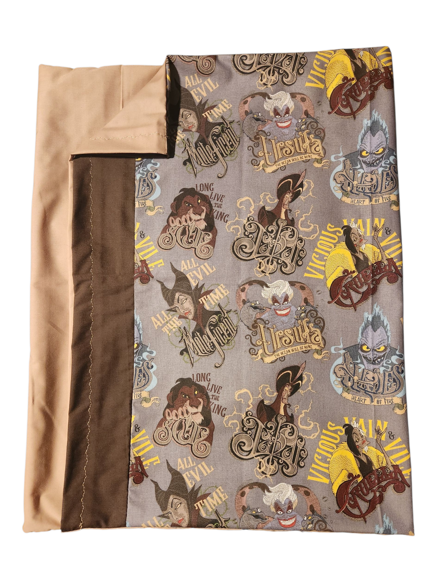 Standard Handmade Pillowcase, Assorted Licensed Disney Villain's Prints