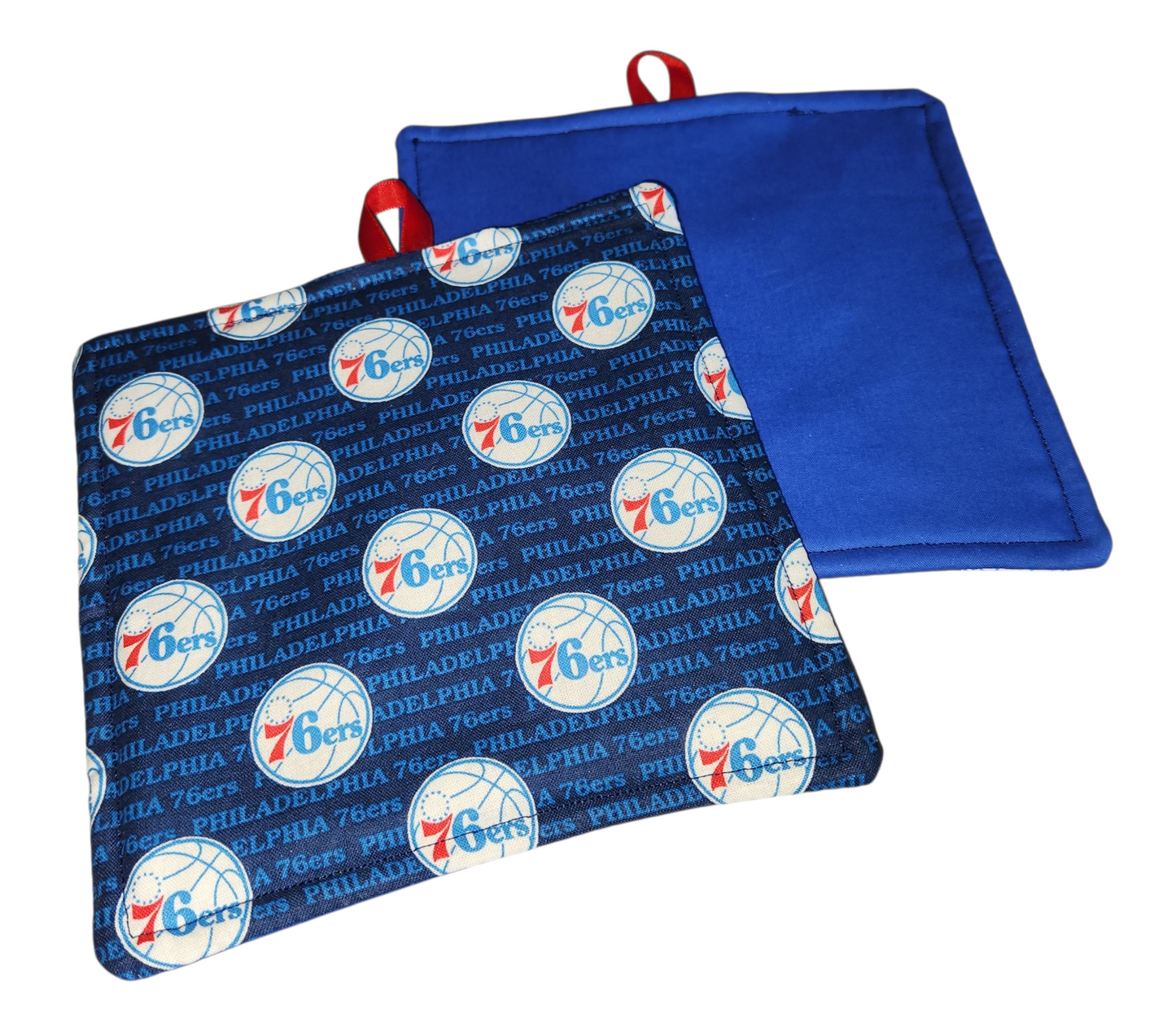 Handmade Potholders – Single – Licensed Philadelphia 76ers Prints