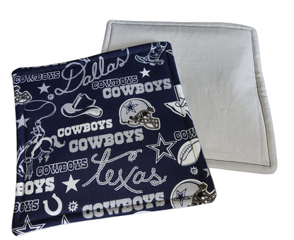 Handmade Potholders – 2 Pack – Licensed Dallas Cowboys Prints