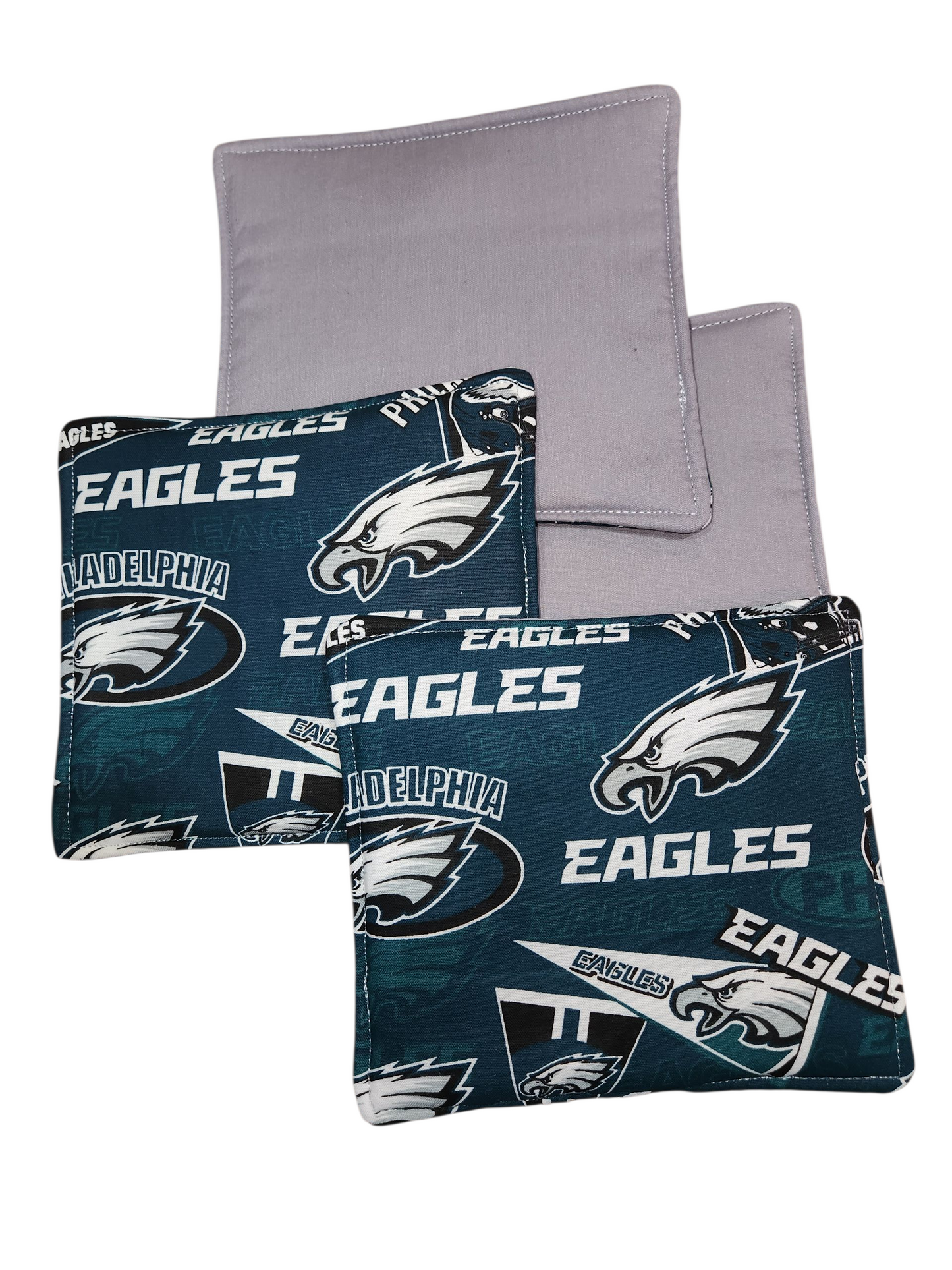 Handmade Potholders – 2 Pack – Licensed Philadelphia Eagles Prints