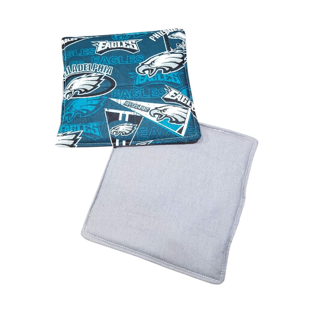 Handmade Potholders – 2 Pack – Licensed Philadelphia Eagles Prints