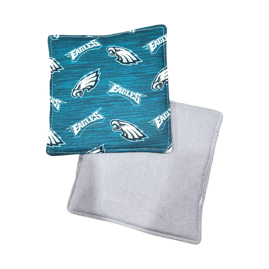 Handmade Potholders – 2 Pack – Licensed Philadelphia Eagles Prints