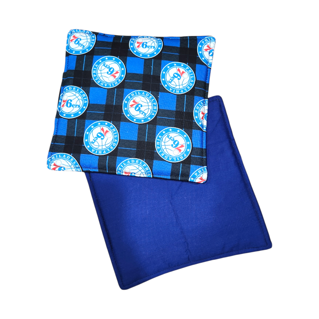 Handmade Potholders – 2-Pack – Licensed Philadelphia 76ers Prints