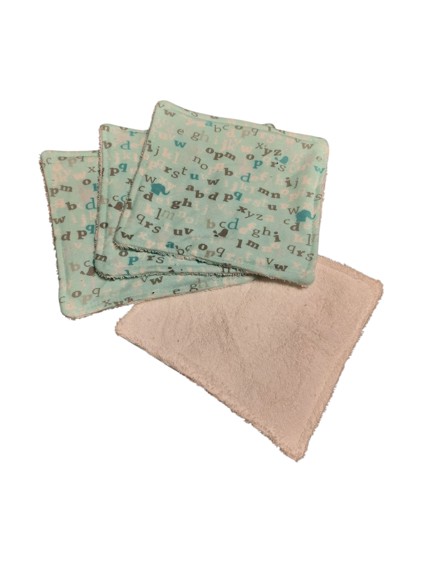 Small Baby Washcloth – Handmade, Soft & Gentle (Set of 4)