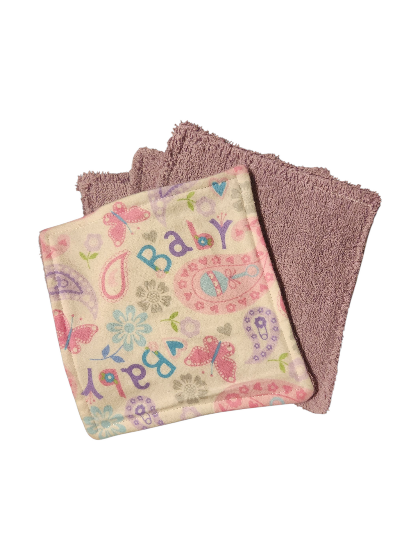 Small Baby Washcloth – Handmade, Soft & Gentle (Set of 4)